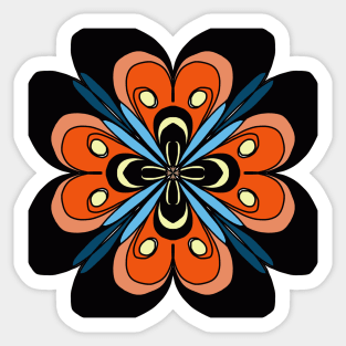 Symmetry in Flowers Sticker